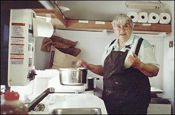 Picture of Betty making frybread.