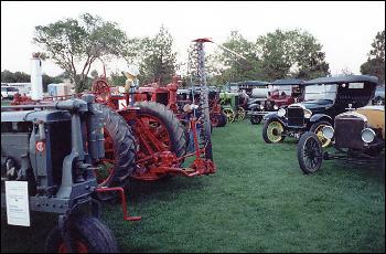Cars and tractors from the early 1900's