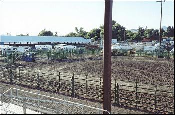 Picture of outdoor rodeo area.