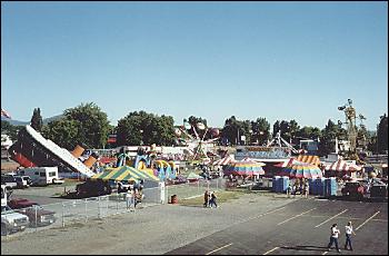 Picture of amusement rides.