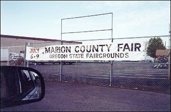 Picture of Marion County Fair sign.
