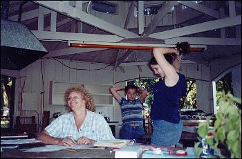 Picture of 4H people Barbara, Christine and Lenaya .