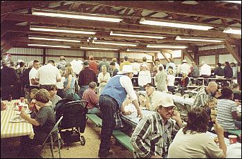 Picture of community barbecue.