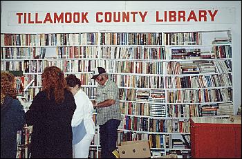 Picture of the Tillamook County Library book Sale.