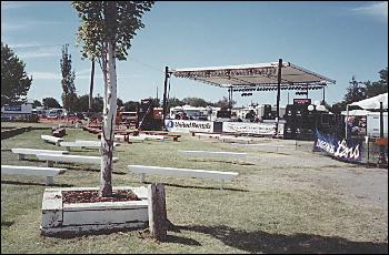 Picture of outdoor stage area.