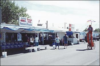 Picture of fair food area.