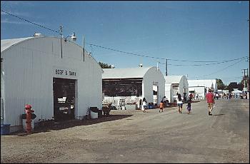 Picture of beef and dairy barns.