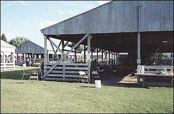 Picture of sheep barn.